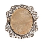 Antique 800 Silver Italian Miniature Madonna Orante Painting