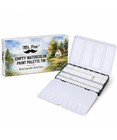 Empty Watercolor Paint Palette Tin Metal Case With 28 Half Pans Travel Art