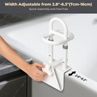 Triple Grip Adjustable Bathtub Handles For Seniors  Shower Grab Bars For Seniors