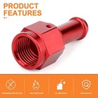  2pcs 6an Male Flare To 3 8  Barb Straight Swivel Hose Fitting Fuel Line 