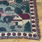 Vintage Apple Orchard Tapestry Throw Blanket Farmhouse 67x45 Cottage Core Granny