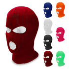 3 Hole Knitted Full Face Mask Winter Ski Cap Balaclava Beanie Tactical Warm Hat