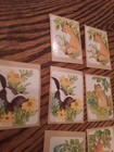 Lot Of 9 Vintage Unknown   Hallmark Forest Animals Critters Stickers  Rare   Htf
