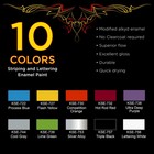 Pinstriping Color Box Kit 10 Colors  Reducer  Brushes   Mixing Equipment