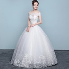 Wedding Dress Boat Neck Ball Gown Off The Shoulder Princess Wedding Dresses