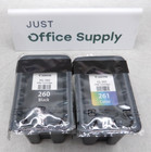 Genuine Oem Canon Pg-260 Black   Cl-261 Color Ink Bulk Packaging Free Ship 