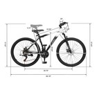 26 Inch Mountain Bike For Adults  21 Speed Lightweight Aluminum Alloy Frame