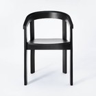 Terra Solid Wood Curved Back Dining Chair - Threshold Designed W studio Mcgee