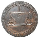 1796 Great Britain Badminton Beggar Conder Token Halfpenny