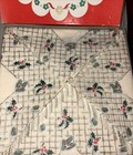 Vintage 50  Dainty Imported Paper Napkins Holly Design Box Set Christmas