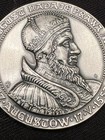1987 Commemorative Medal King Sigismund Ii Augustus Poland Silver Plate  Bronze