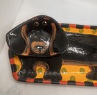 Weiner Dog Pottery Ceramic Chip And Dip Salsa Platter Plate Serving Dish Sighed