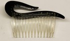 Vintage Faux Tortoise Shell Faux Pearl Hair Comb