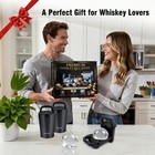 Premium Clear Ice Cube Maker Set - Stainless Steel Whiskey Sphere Mold  2 5    Bpa