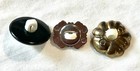 3 Imitation Pearl And Metal Snap-together Shapes   9 16  - 11 16 