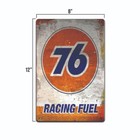 Vintage Looking Union 76 Racing Fuel  Rustic Metal Sign 8 X 12 In Gas  oil Ts902