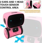 98k Kids Robot Toys For Girls And Boys  Voice Control Touch Sensor Pink 
