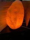 Pink Himalayan Salt Crystal Rock Lamp Wooden Base Usb Night Light 6 Inches Tall