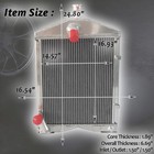  8n8005 86551430 Ar2018 Aluminum With Cap Radiator Fits Ford 8n 9n 2n Tractors