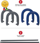 Horseshoes Sets - Metal Horseshoe Game Sets For Adults   Kids - Official Weight
