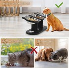 Elevated Cat Bowl  Adjustable With 3 Stainless Steel Cat Bowls  Cat Bowl Set