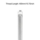 4pcs Fully Threaded Rod M5x400mm 0 8mm Pitch 304 Stainless Steel Right Hand