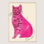 Vintage Andy Warhol Cat Pin And Earrings Rare Signed 925 Silver See Note Below