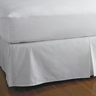 4 Sided White Solid 600 Tc Cotton  Split   Open Corner Tailored Bed Skirt