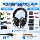 Joyo Over Ear Headphones Wired Studio Headphones With 1 4 To 3 5mm Jack   op   