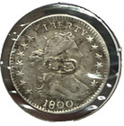 1800 Draped Bust Half Dime Possible Ex Jewelry Looks Vf  Back Is Smooth