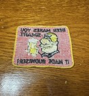 Makes You Smart Budweiser St Louis Beer Brewery Retro Vintage Patch Lemans