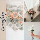 36 Pcs Rhinestone Wedding Bouquet Brooches Bulk Flower Brooch Pins For Crafts