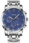 Men s Waterproof Stainless Steel Analog Quartz Watch - Luminous Date Casual Wris