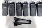 Set Of 6 Motorola Cp200 Uhf 4 Ch 438-470 Mhz Radios Batteries Gang Charger L5