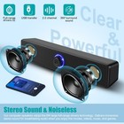 Stereo Bass Sound Computer Speakers Bluetooth 5 3 Soundbar For Laptop Pc Mac Us