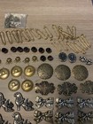 Lot Of 100 Vintage Metal Sewing Craft Jewelry Embellishments Steampunk Victorian