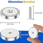 8pack Neodymium Round Base Cup Magnet 100lbs Strong Rare Earth Magnet Heavy Duty