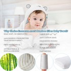 90 90cm Bamboo Fiber Baby Bath Towel Bear Embroided   Handkerchief Boy Girl