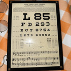         vintage Antique Optometrist Optometry Lot Frames  Test Chart Plaque  Tool