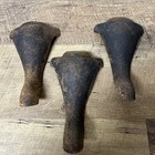 Cast Iron Wood Coal Stove Legs 6    Sitting Length Set Of 3