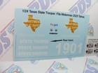 Texas State Trooper 1 24 Waterslide Decals Fits 2025 Motormax Chevy Tahoe