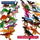 48 Piece Dinosaur Toys plastic Dinosaurs Toys For Kids 3-5 5-7 8-12 small Dinosa
