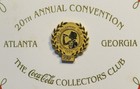 The Gold Coca Cola Collectors Club 20th Year Gold Pin Atlanta Georga Rare Ltd Ed
