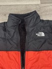 The North Face Boys Reversible Mount Chimbo Black Jacket Size Medium  10-12 