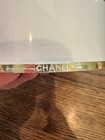 Vintage Chanel No 5 Bath Powder Vanity Box 8 Oz Gold Cc Puff Empty