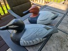 Vtg Pair Of 1967 Classic Victor D-9 Canvasback Duck Decoys Hard To Find  