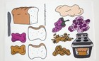 Peanut Butter And Jelly  Felt   Flannel Board Set  