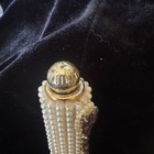 Vintage Jeweled Lipstick Holder Case Faux Pearl Rhinestone Vanity 3   