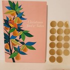 14 Vintage Christmas Just A Note Cards Hot Pink Partridge Pear Tree With Seals