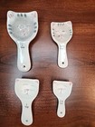 Cat Face Shaped Measuring Spoons Nesting Set Ceramic Kitchen Kitten Kitty Gift